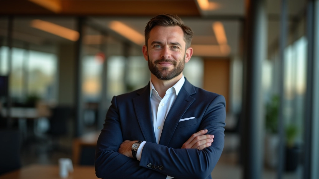 Professionnel expérimenté en planification financière, portrait confiant dans un bureau moderne