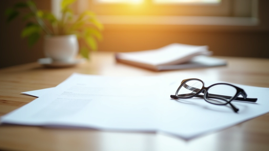 Documents juridiques concernant les testaments et successions sur un bureau en bois