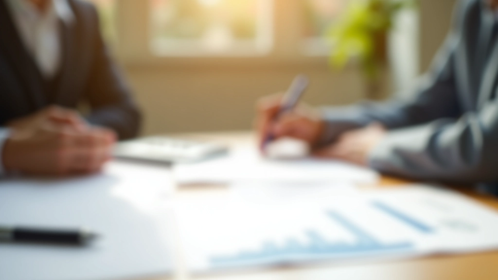 Planification de succession avec documents, calculatrice et notes sur un bureau professionnel